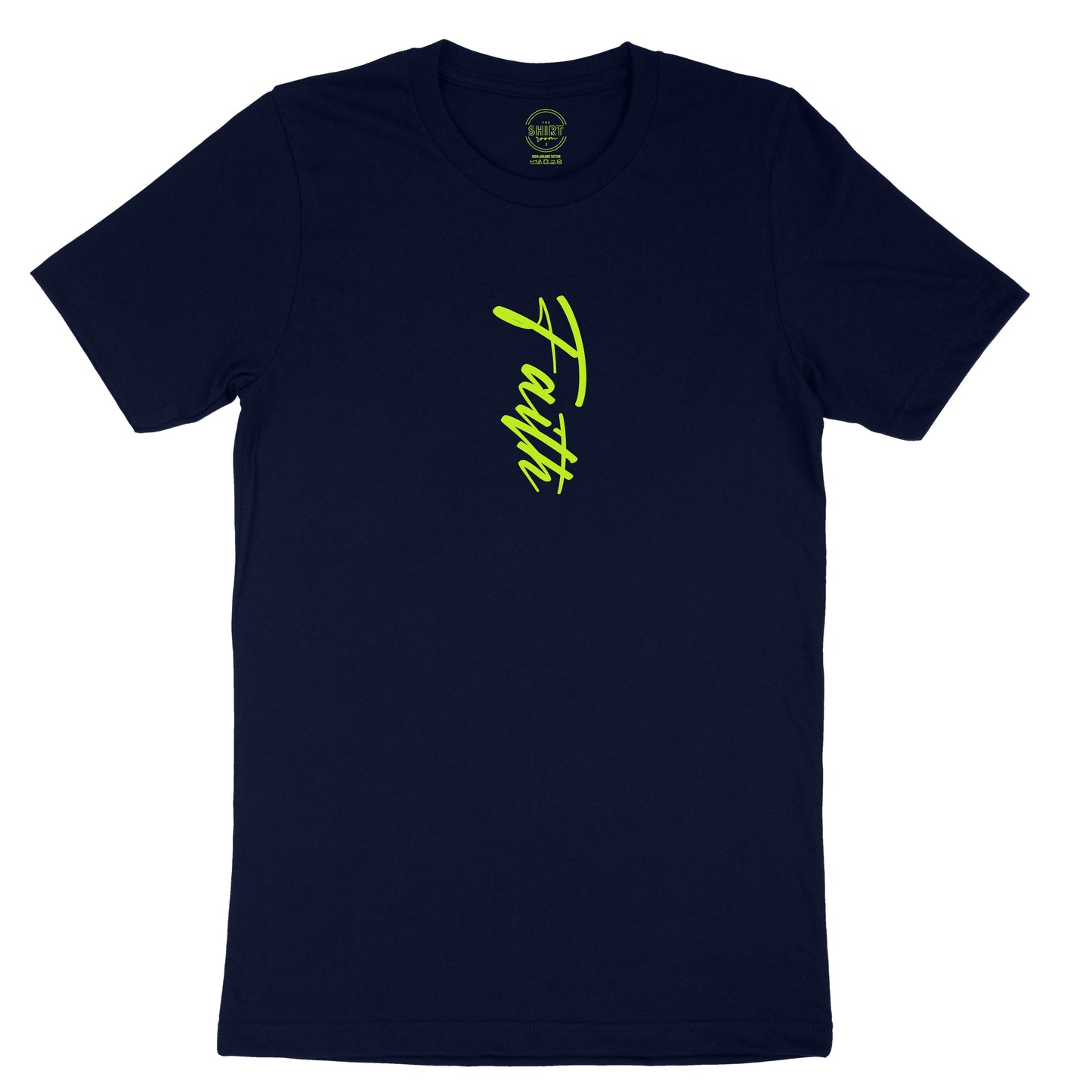 FAITH SCRIPT TEE - NAVY