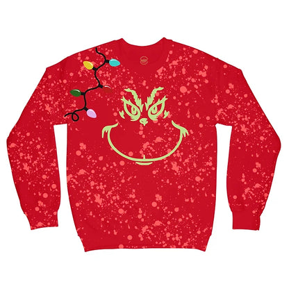 MERRY GRINCHMAS FESTIVE SWEATSHIRT - RED