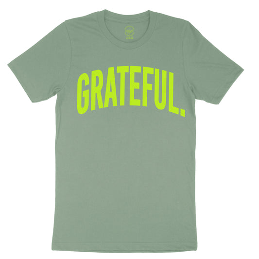 OVERSIZED GRATEFUL TEE - SAGE