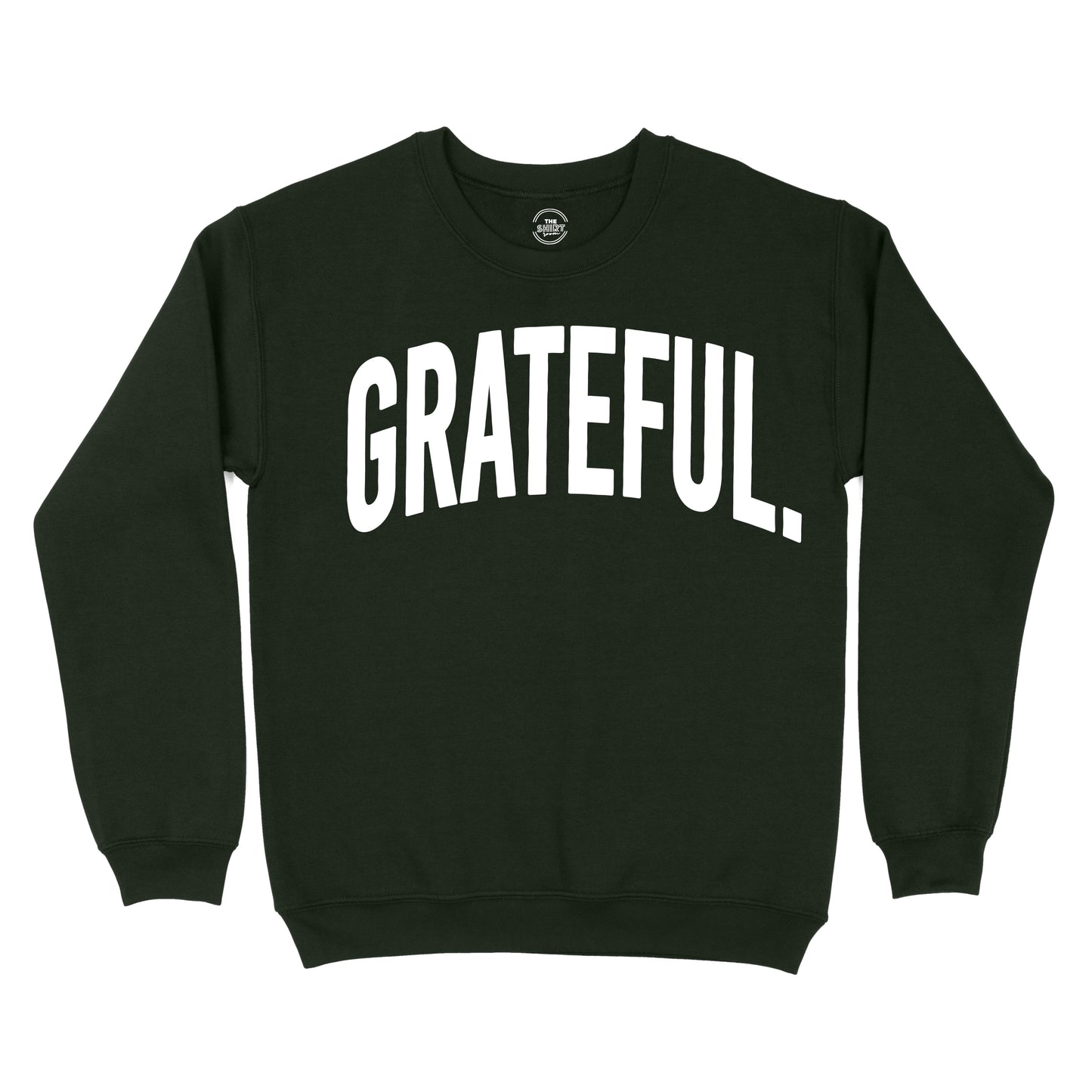 OVERSIZED GRATEFUL SWEATSHIRT - FOREST GREEN