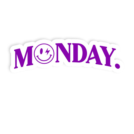 MONDAY STICKER - PURPLE