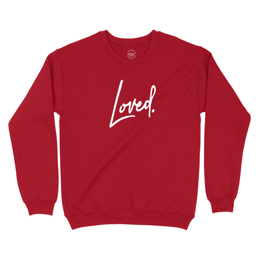 LOVED SCRIPT SWEATSHIRT