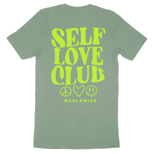 SELF LOVE CLUB TEE - SAGE