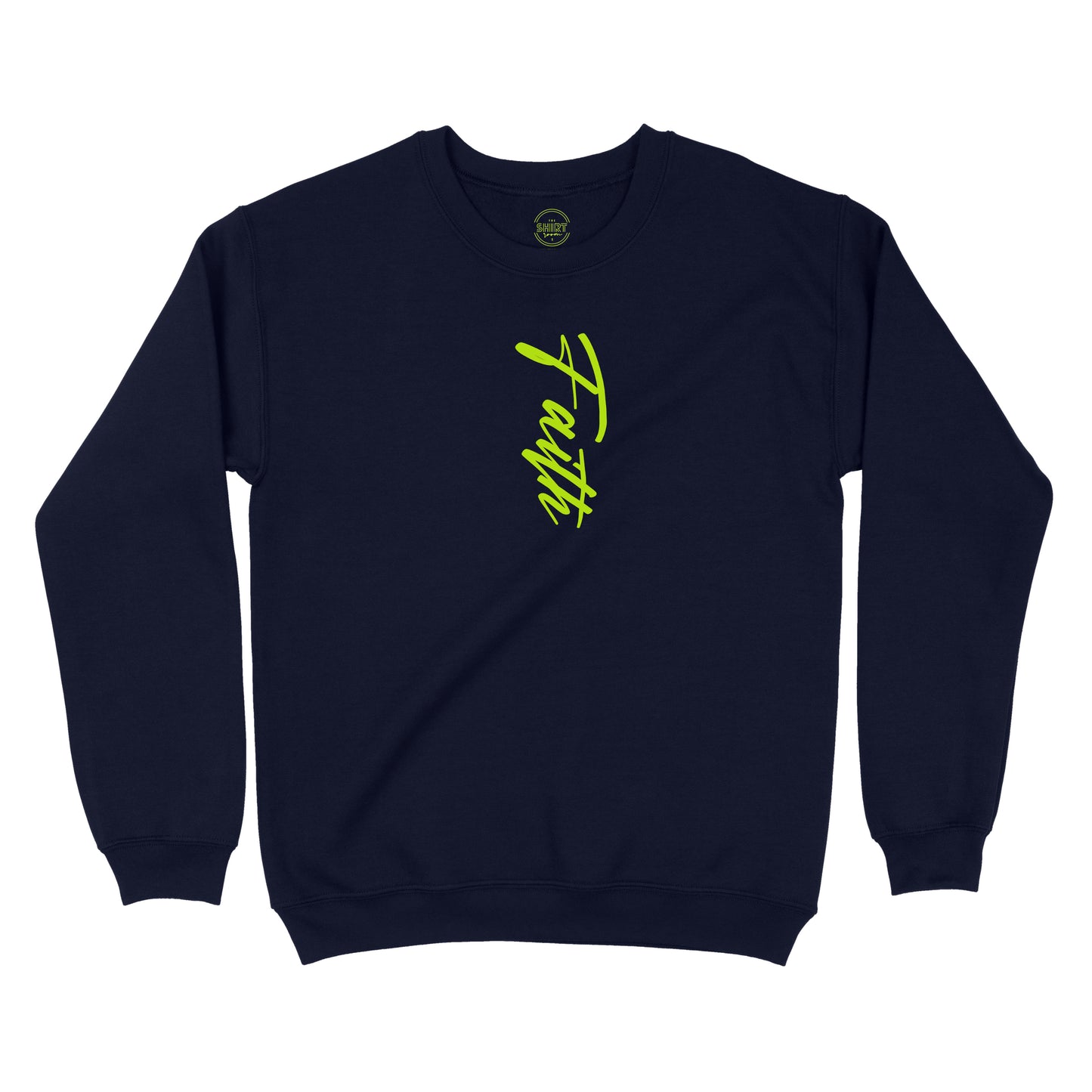 FAITH SCRIPT SWEATSHIRT - NAVY