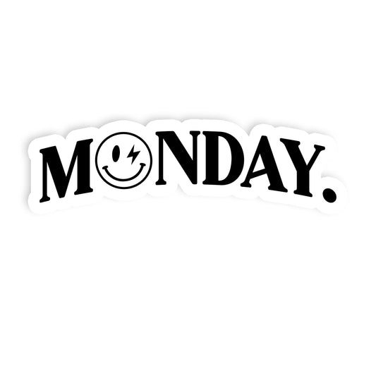 MONDAY STICKER - BLACK